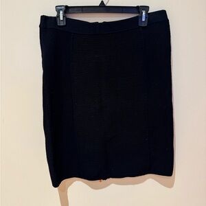 Cache Black Skirt with Gold Zipper